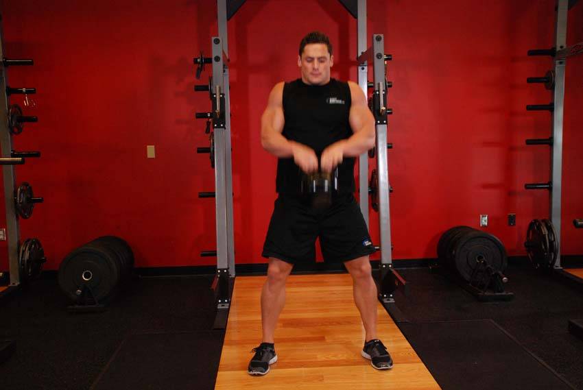 Open Palm Kettlebell Clean — النهاية