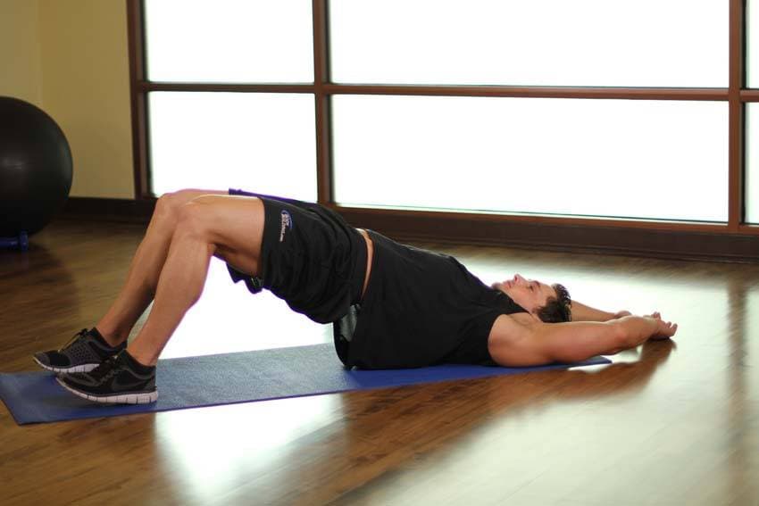 Pelvic Tilt Into Bridge — النهاية