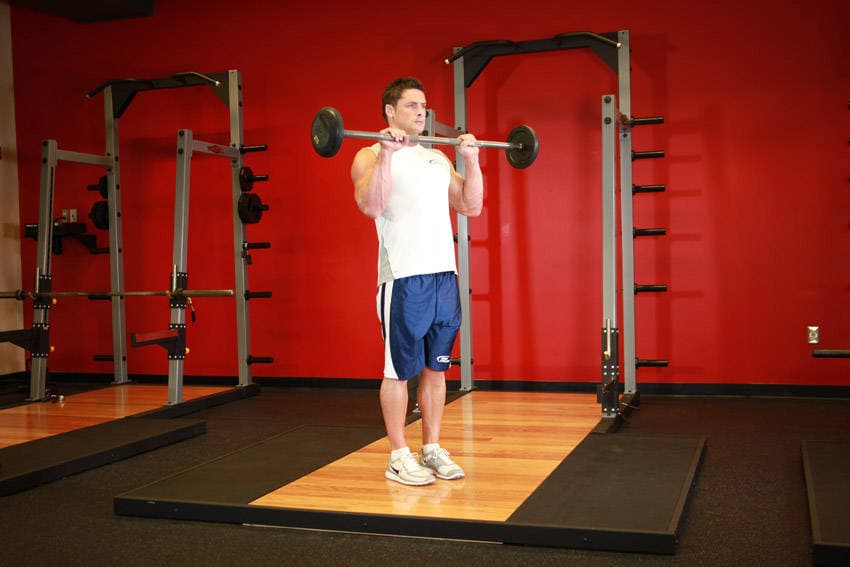 Reverse Barbell Curl — النهاية