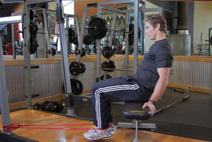 Seated Band Hamstring Curl — النهاية