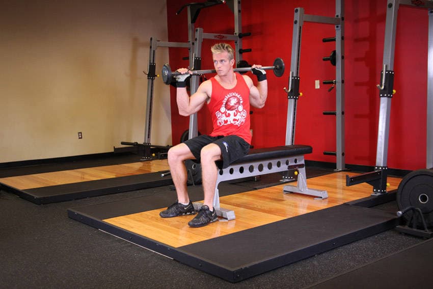 Seated Barbell Twist — النهاية