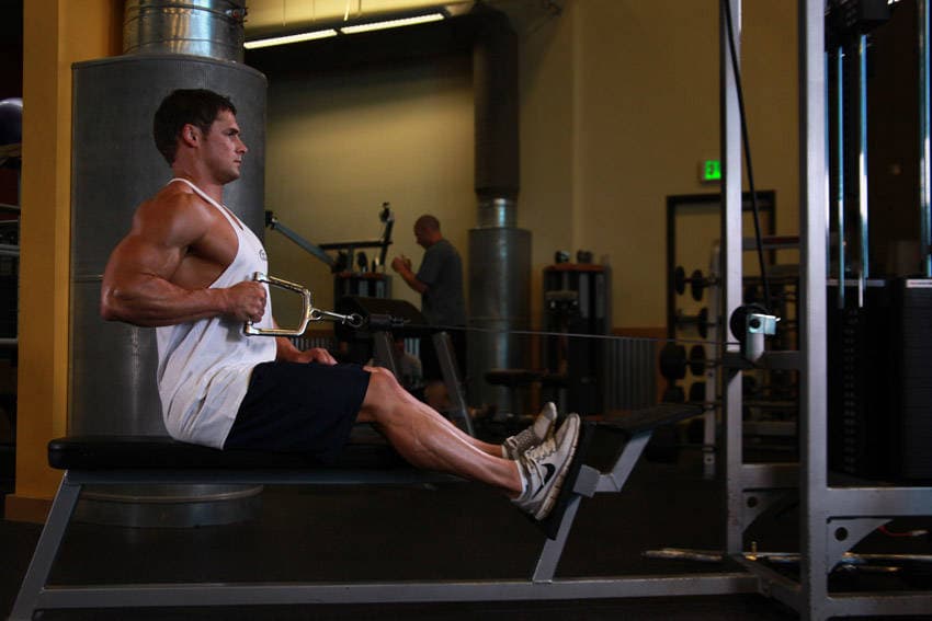 Seated One-arm Cable Pulley Rows — النهاية