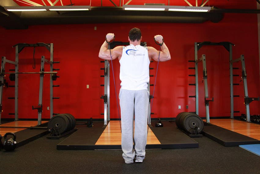Shoulder Press - With Bands — البداية