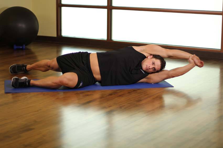 Side-Lying Floor Stretch — النهاية