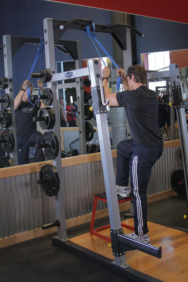 Single-Leg High Box Squat — النهاية