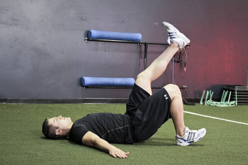 Single Leg Glute Bridge — البداية
