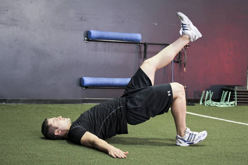 Single Leg Glute Bridge — النهاية