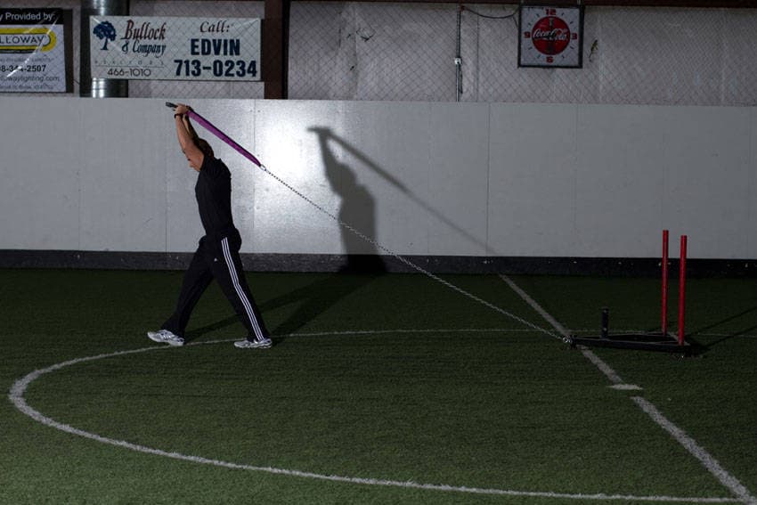 Sled Overhead Triceps Extension — النهاية