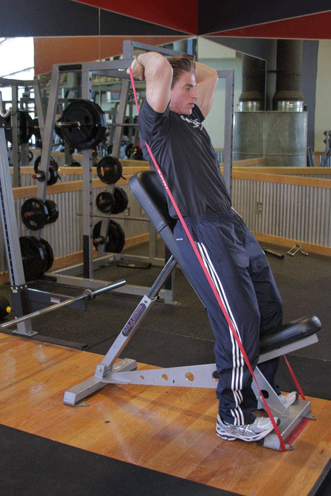 Speed Band Overhead Triceps — البداية