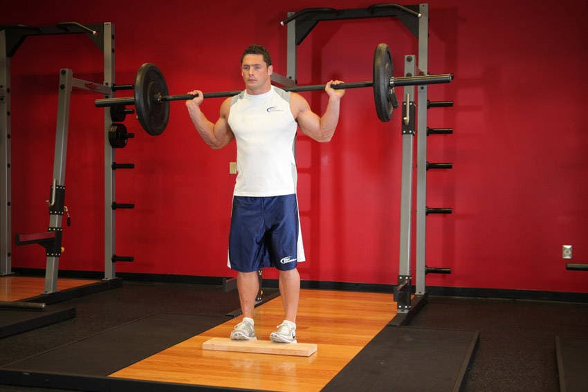 Standing Barbell Calf Raise — النهاية