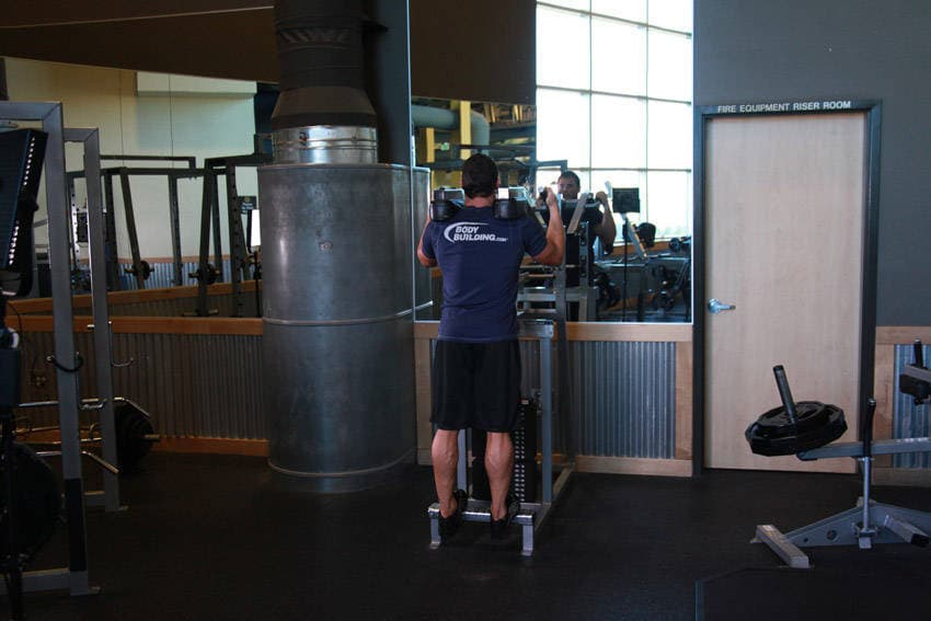 Standing Calf Raises — البداية