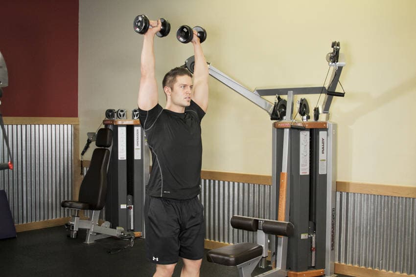 Standing Dumbbell Press — النهاية