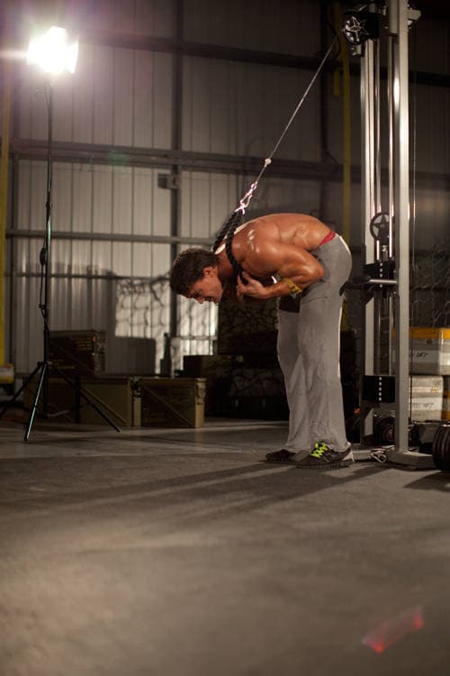 Standing Rope Crunch — النهاية