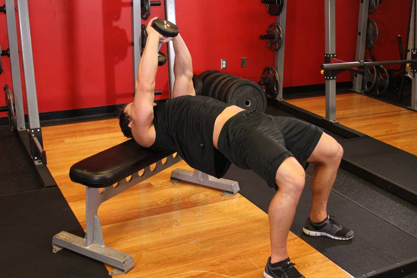 Straight-Arm Dumbbell Pullover — البداية
