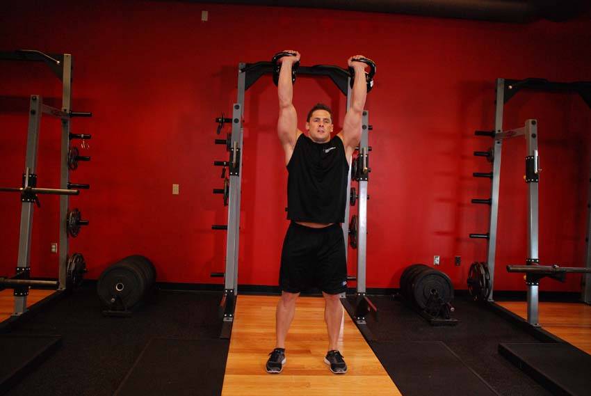 Two-Arm Kettlebell Jerk — النهاية