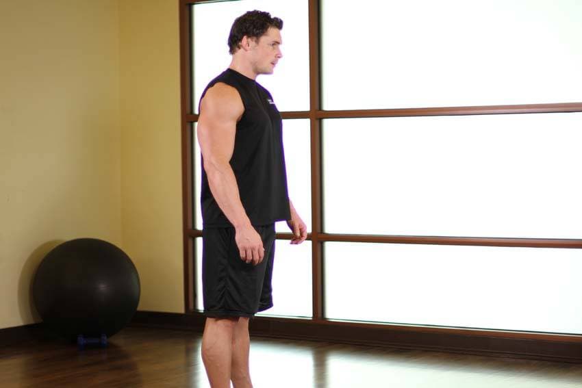 Upper Back Stretch — البداية