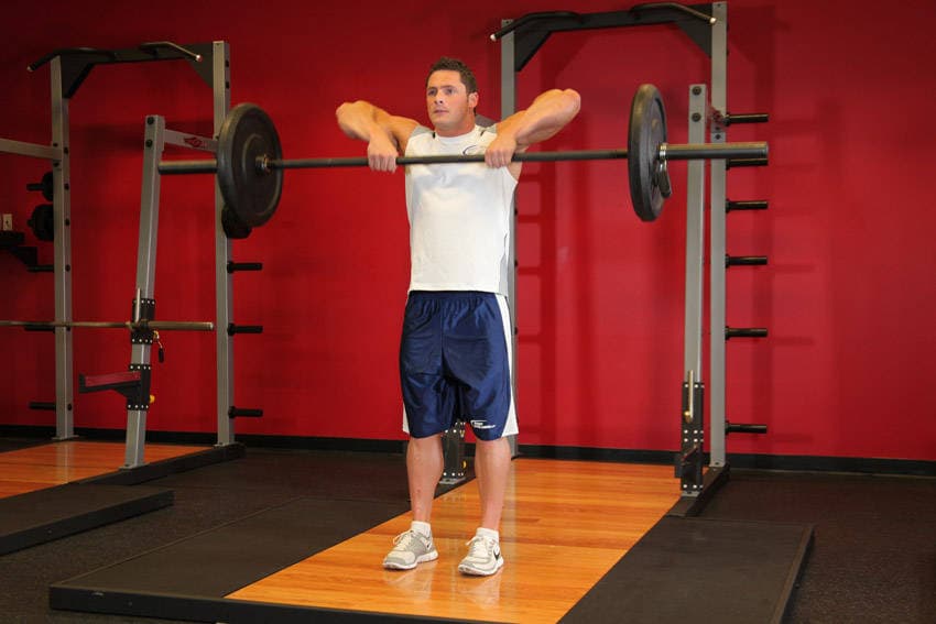 Upright Barbell Row — البداية