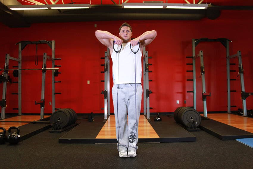 Upright Row - With Bands — النهاية